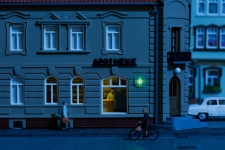 Auhagen 58109 - TT - LED-Beleuchtung Apothekenkreuz - grün